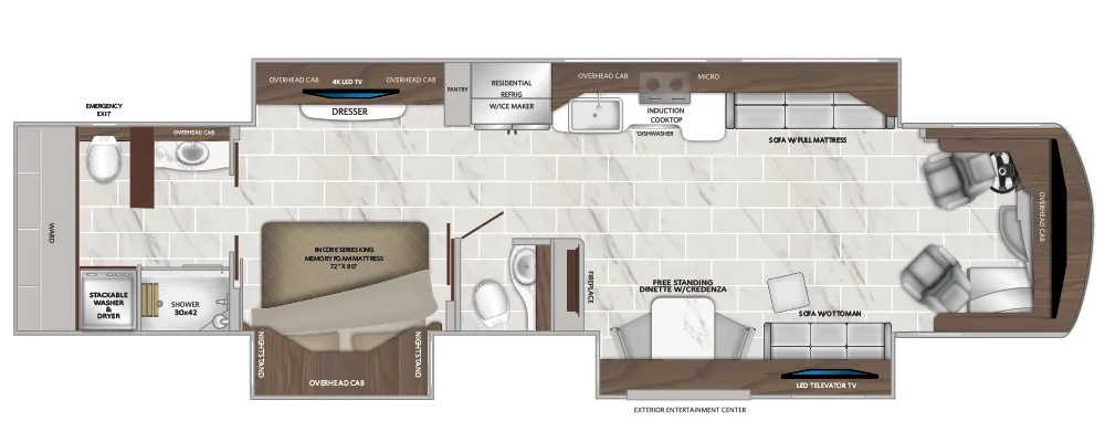 2024 American Coach American Dream 42Q - Floor plan