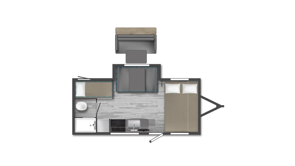 2024 Winnebago Micro Minnie FLX 2100BH floor plan