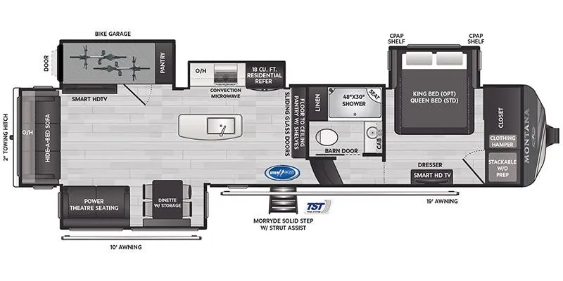 2025 Keystone Montana 3623EB - Floor plan