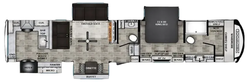 2025 CrossRoads Redwood 401LK - Floor plan