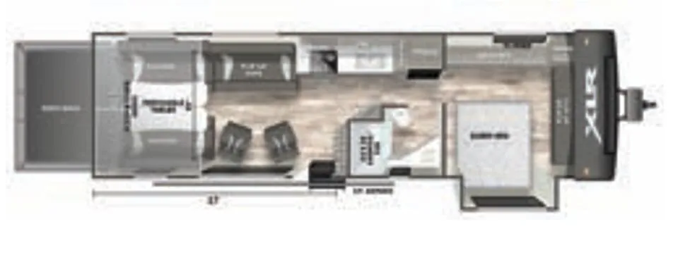 Forest River XLR Hyperlite 3517 floor plan