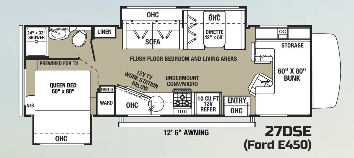 Forest River Solera 27DSE floor plan