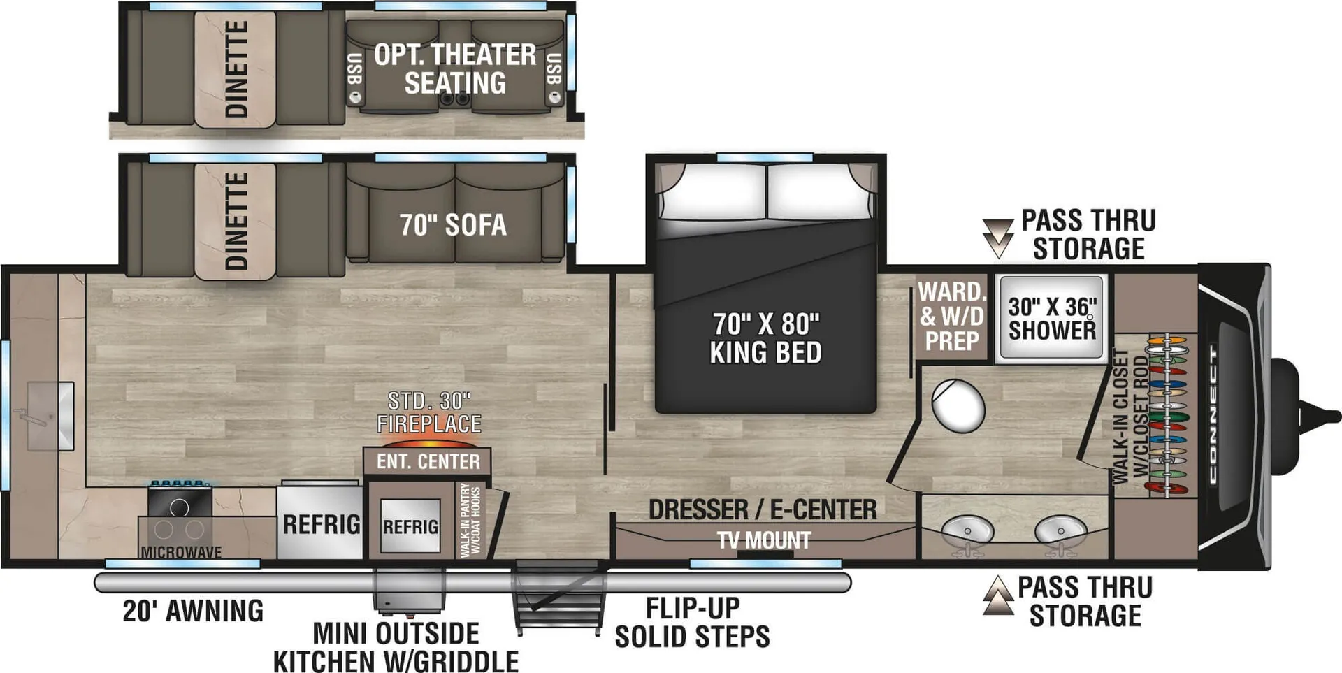 K-Z Connect C302FBK floor plan
