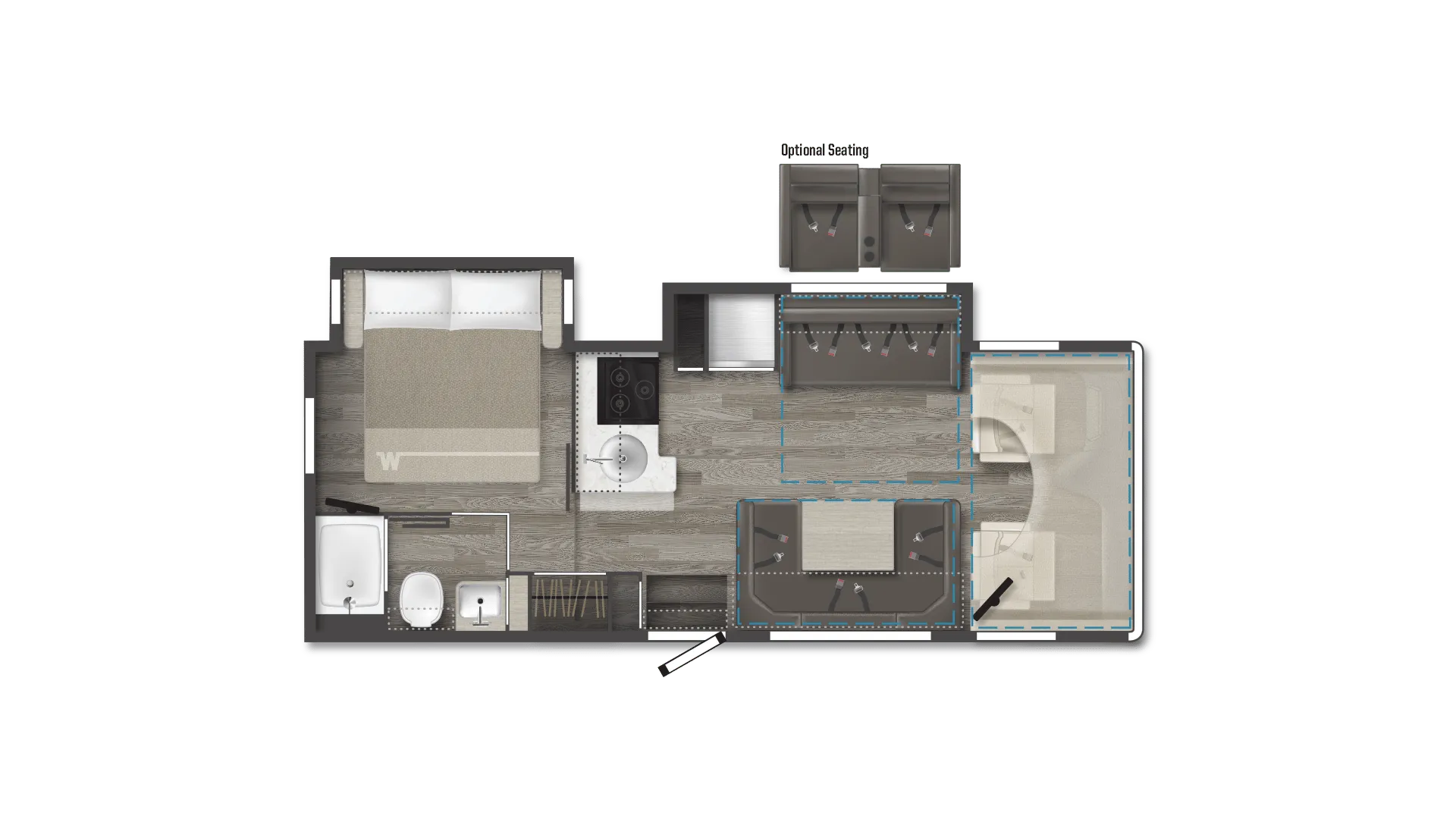 2024 Winnebago Minnie Winnie 26T - Floor plan