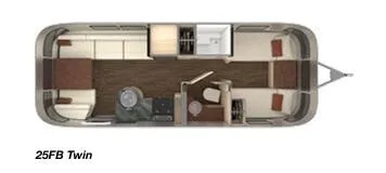 Airstream International Serenity 25FB TWIN floor plan