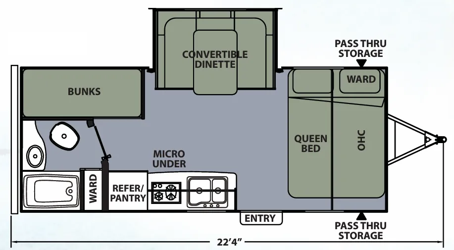 Coachmen Apex Nano 193BHS floor plan