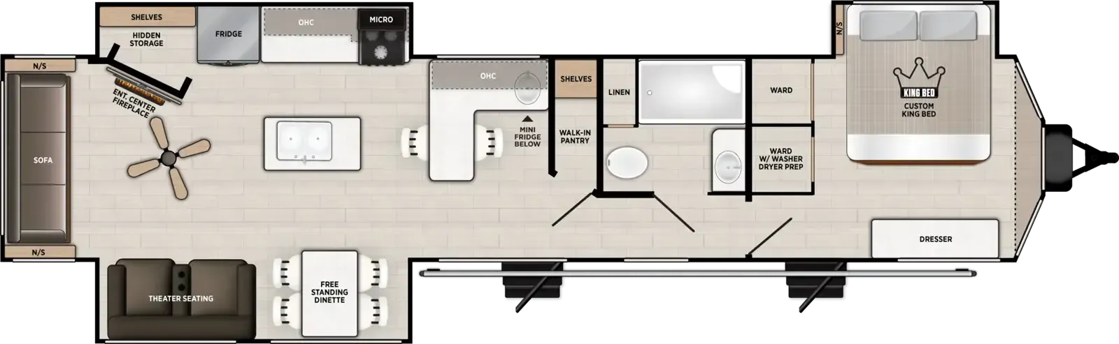 Forest River Salem Villa 40RLB floor plan
