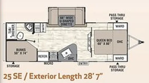 Coachmen Freedom Express Select 25 SE floor plan