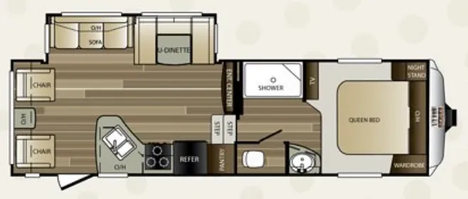 Keystone Cougar Half-Ton 268RLSWE floor plan