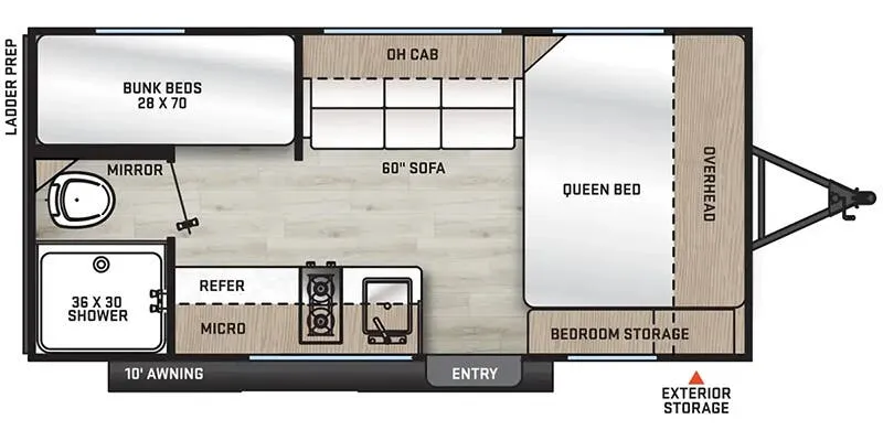 2026 Coachmen Catalina Summit Series 7 164BHX floor plan