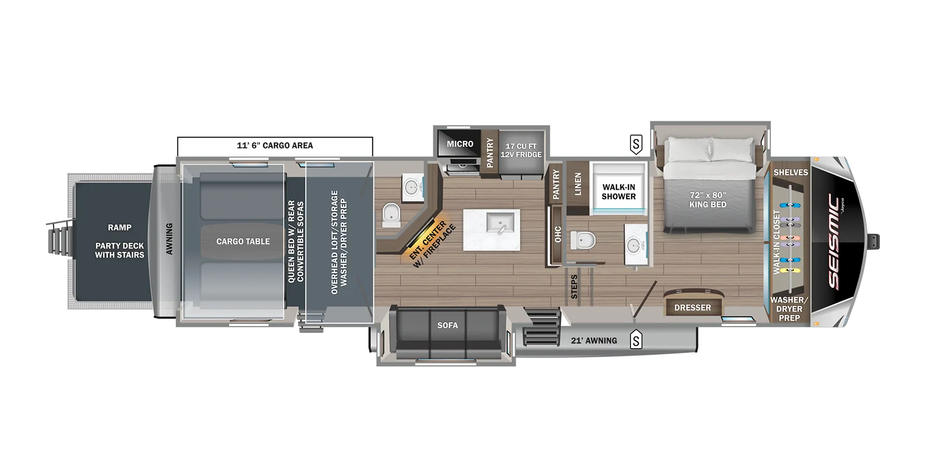 Jayco Seismic 405 floor plan