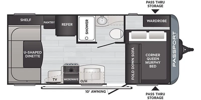Keystone Passport SL Series 178RD floor plan