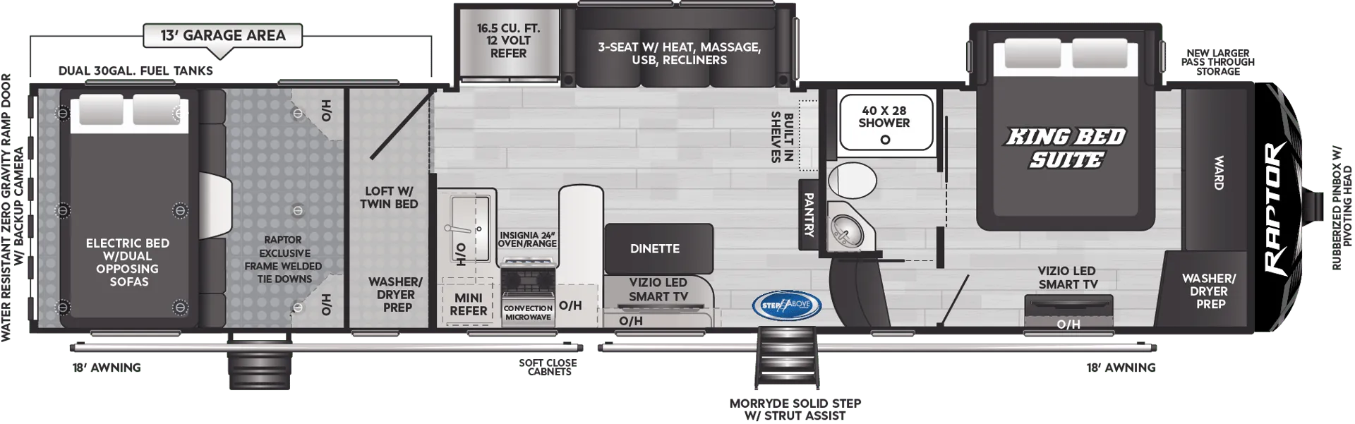 Keystone Raptor 362 floor plan