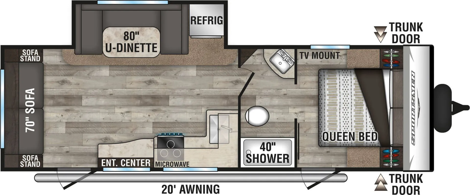 K-Z Sportsmen SE 251RSSE floor plan