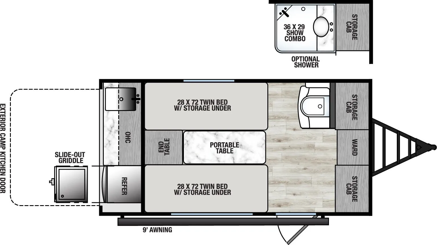 Forest River Viking ROK 11000ROK floor plan