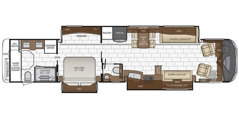2020 Newmar Mountain Aire 4551 - Floor plan