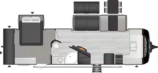 2021 Keystone Cougar Half-Ton 29FKD - Floor plan