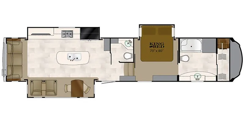 2018 Heartland Bighorn BH 3870 FB floor plan