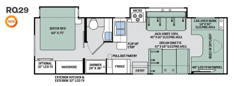 Thor Motor Coach Quantum RQ29 floor plan