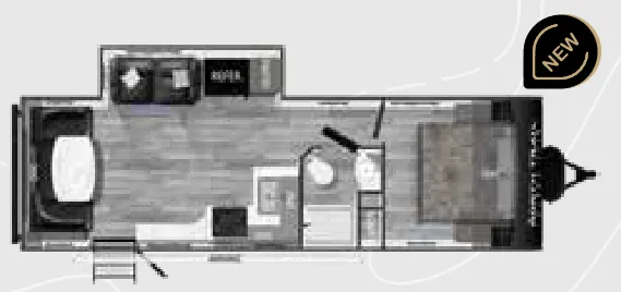 Heartland North Trail 26RLX floor plan