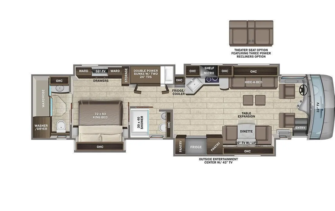 Entegra Coach Aspire 44R floor plan