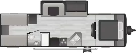 Keystone Hideout 29BQWE floor plan