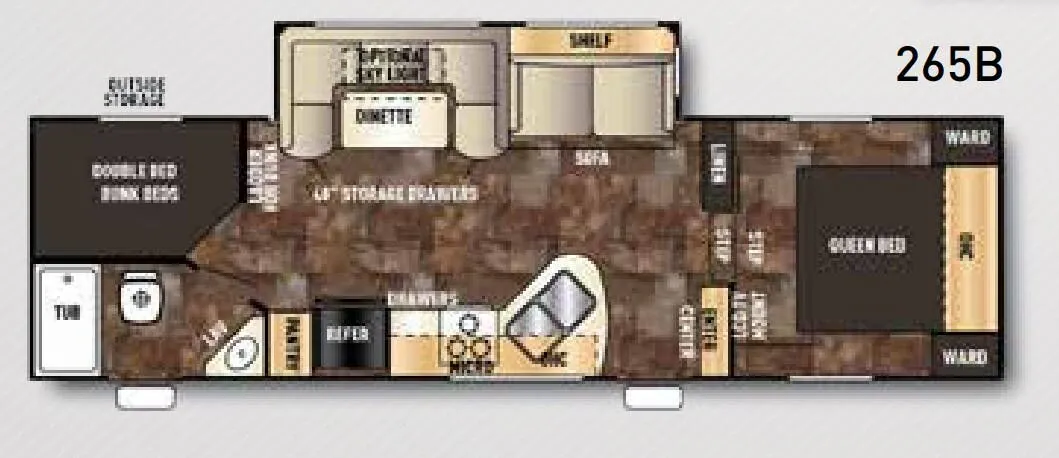 Forest River Cherokee 265B floor plan