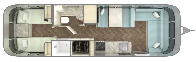 2026 Airstream International 30RB floor plan
