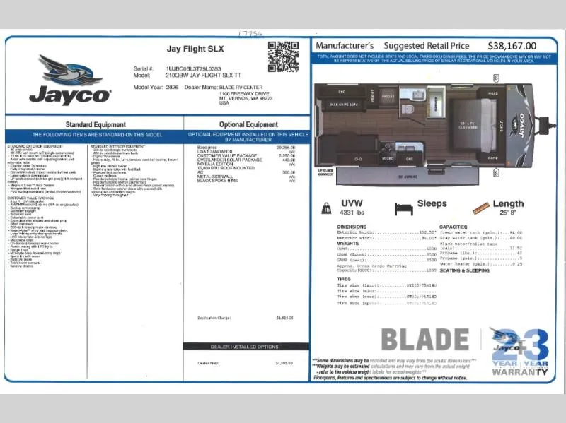 2026 Jayco Jay Flight SLX 210QBW - Photo 3
