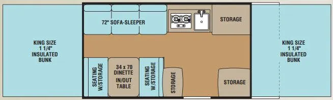 Coachmen Clipper Sport 125ST floor plan