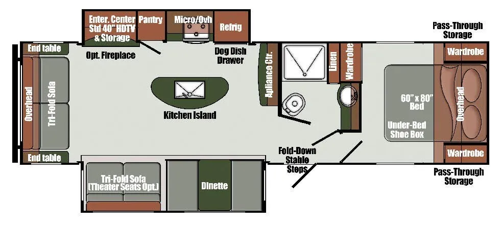 Gulf Stream Envision Luxury 290RL floor plan