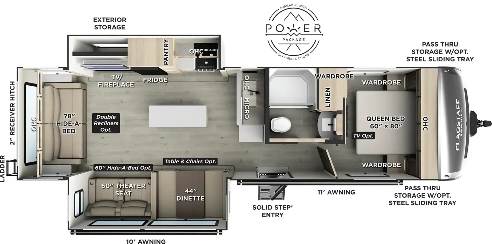 2026 Forest River Flagstaff Super Lite 29RLKS - Floor plan