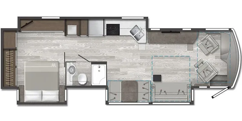 2025 Winnebago Forza 36H - Floor plan