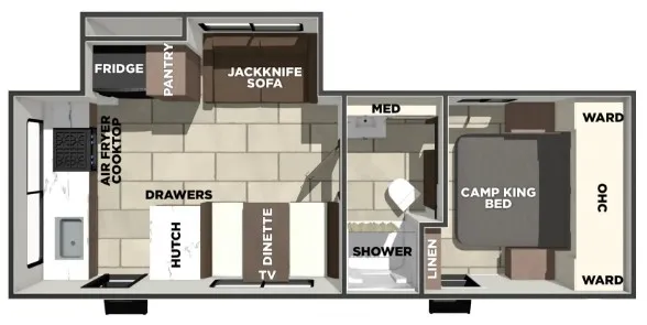 2026 Prime Time Tracer 235RK floor plan