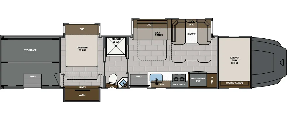 Renegade RV Classic 2509 floor plan