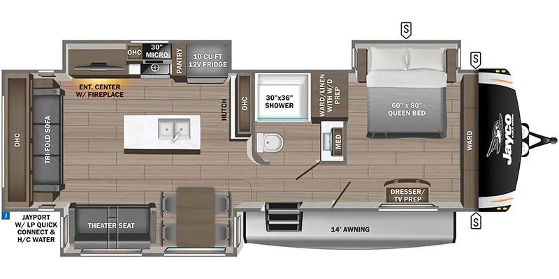 2027 Jayco Eagle 294CKBS floor plan