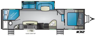 Heartland Mallard M312 floor plan