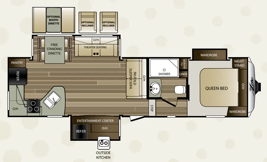 Keystone Cougar XLite 28RKS floor plan
