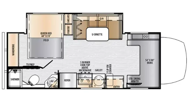 East to West Entrada 24FM floor plan