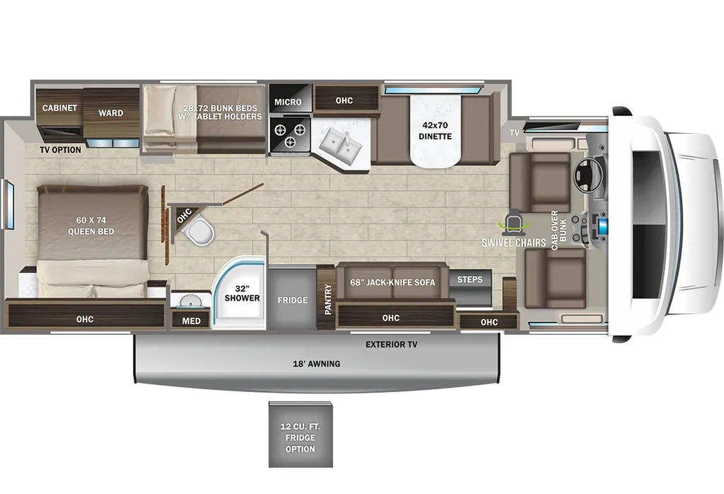 2023 Entegra Coach Esteem 31F floor plan