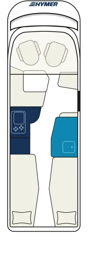 Hymer B-Class ModernComfort I 600 floor plan