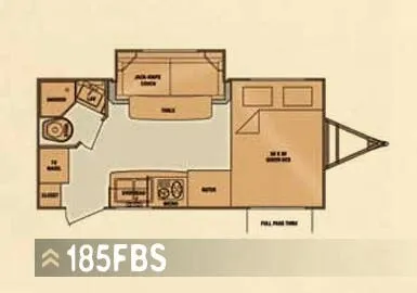 Cruiser RV Shadow Cruiser 185FBS floor plan