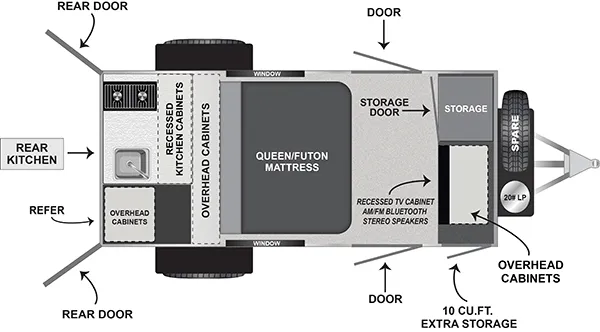 2024 Encore RV ROG 12RK - Floor plan