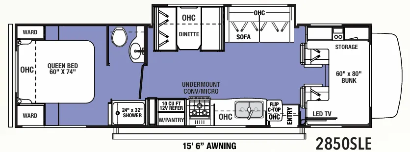 Forest River Sunseeker LE 2850SLE floor plan