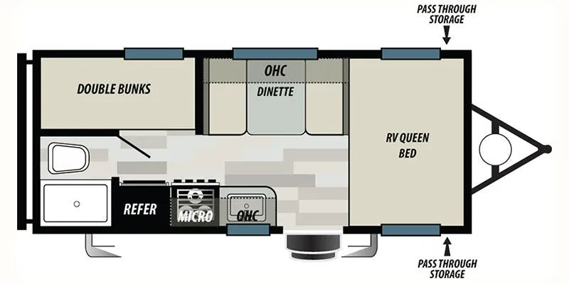 2020 Forest River Sonoma 1670BH floor plan