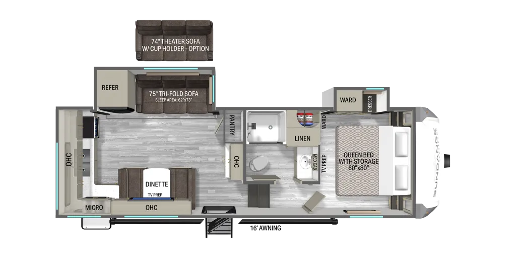 2027 Heartland Sundance XLT 24ML floor plan