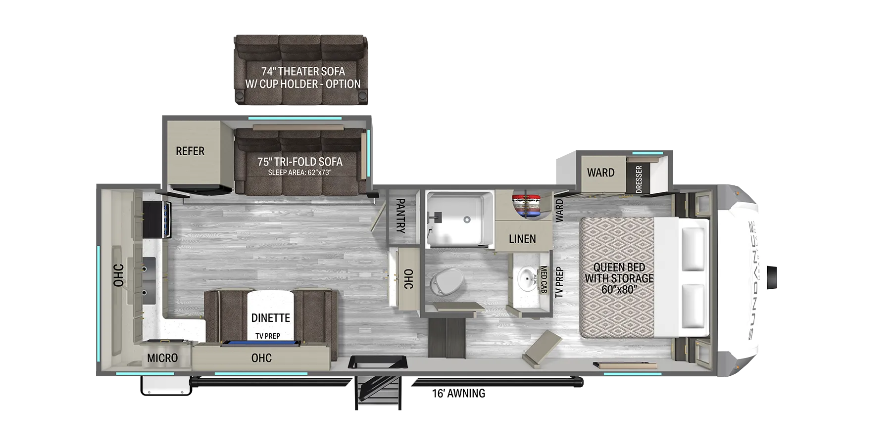 Heartland Sundance XLT 24ML floor plan