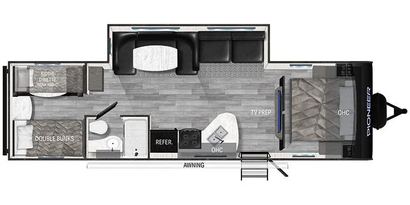 Heartland Pioneer PI QB 300 floor plan