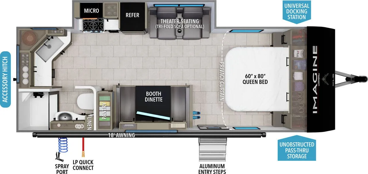 Grand Design Imagine XLS 22MLE floor plan