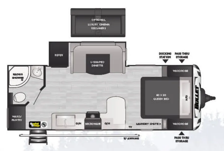 Keystone Bullet 221RBS exterior